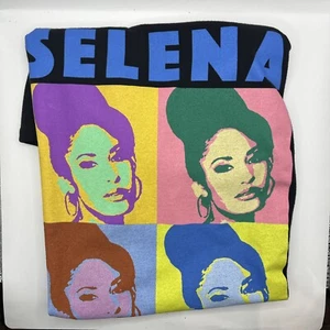 Camiseta Selena Quintanilla Para Hombre Grande Años 90 Cantante Tejana 4 Fotos De Ella - Imagen 1 de 5