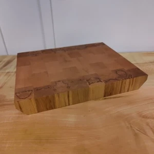 Beech End Grain Butchers Block Chopping Board 38cm x 30cm x 5cm Hand Made - Picture 1 of 8