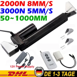 Actuador lineal eléctrico 12V 2000N 3000N motor 500mm 1000mm IP65 - Imagen 1 de 45