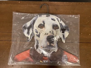 Vintage Dalmatian Annie Rhinehart/ Stupell Dog Wooden Hanger RED HOOK FD Mint - Picture 1 of 3