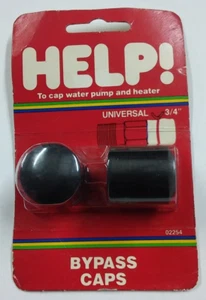 Dorman Help 02254 Universal 3/4" I.D. Neoprene Coolant Bypass Caps - Set of 2 - Picture 1 of 6
