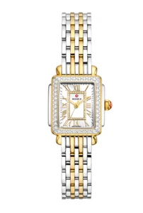 Michele MWW06D000172 Madison Mini Size 122 Diamond Watch Box & Papiere Bicolor - Bild 1 von 3