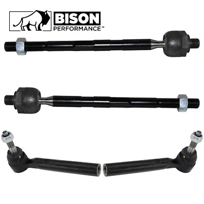 Kit de 4 extremos de dirección interior exterior Bison Performance para Hummer H3 H3T 4x4 Foto 1 de 4