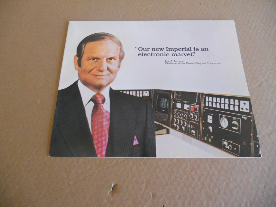 Новая из старых запасов оригинальная дилерская брошюра 1981 Chrysler Imperial Lee Iacocca - Изображение 1 из 3