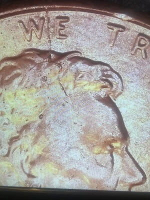 2013 P BU Lincoln Shield Cent Spiked Head Die Crack Error obverse and reverse - Image 1 of 3