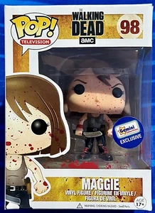FUNKO POP VINYL TV AMC THE WALKING DEAD 98 MAGGIE BLOODY BNIB + PROTECTOR - Picture 1 of 7