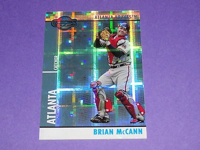 2008 Co-Signers BRIAN McCANN #58 Hyper Plaid Blue/50 Atlanta Braves - NY Yankees - Image 1 of 2