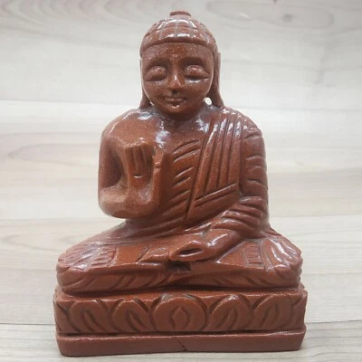 Estátua de Buda Pedra do Sol Estátua de Buda de Lótus meditação Feng Shui Buda Tibetano - Imagem 1 de 4