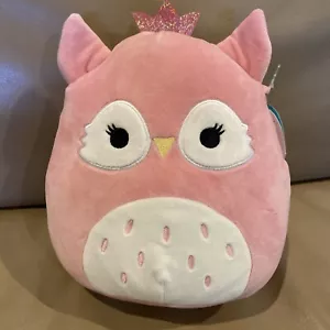 Peluche Pasqua Squishmallows 8" Bri Principessa Gufo Rosa 2021 Kellytoy Nuovo con etichette - Foto 1 di 4