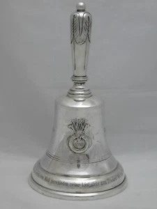 TISCHGLOCKE-HAND BELL SILBER 800-ER KÖRNER & PROLL 1893 GEWICHT 520 GRAMM - Bild 1 von 9
