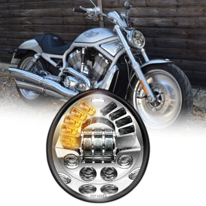 DOT LED Headlight Turn Signal Lamp For Harley V Rod VROD VRSCA VRSC VRSCF VRSCB - Picture 1 of 16