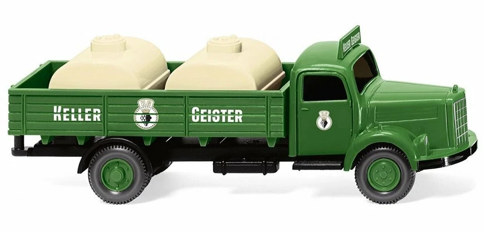 Wiking 043020 - 1/87 Behelfstankwagen (MB L 3500) " Keller Fantasmi " - Nuovo - Immagine 1 di 1