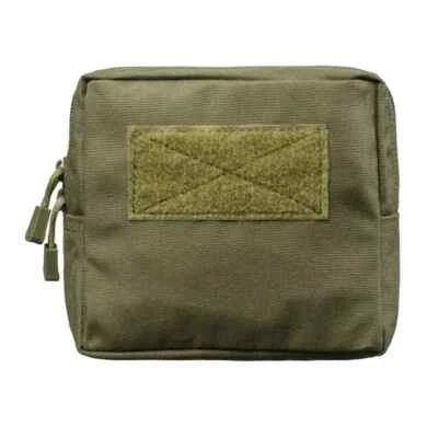 OD GREEN TACTICAL MOLLE POUCH, EDC MULTI-PURPOSE BAG, IFAK, UTILITY PACK 6.5"X6"