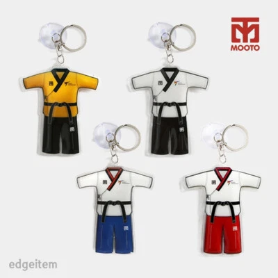 MOOTO Poomsae Uniform Key Chain Martial Arts Accessory Keyring Key Holder - Image 1 of 4