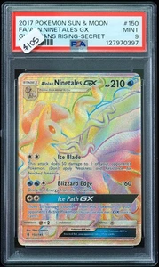 2017 Alolan Ninetales GX #150 Guardians Rising PSA 9 Pokemon Card - Picture 1 of 3