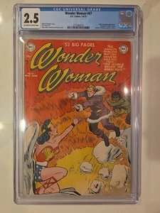 Wonder Woman 47 CGC 2.5 Ow/w DC Comics 1951 Golden Age - Picture 1 of 3