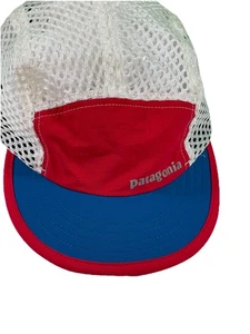 De colección Años 90 Patagonia Correa Sombrero Correr Ciclismo Pico Gorra Malla - Imagen 1 de 6