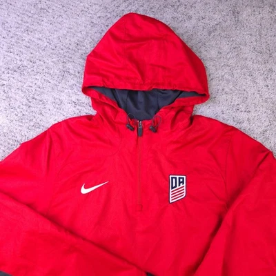 Nike USA Soccer Jacket Mens Small Development Academy Pullover Hooded DA Logo - Image 1 of 4