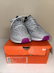Nike Air Zoom Pegasus 36, Pure Platinum/Hyper Violet, Sz: Men's 14 - Picture 1 of 17