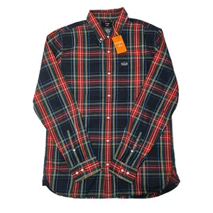 Superdry Men’s Vintage Merchant Shirt XL Red & Blue New With Tags - Picture 1 of 6