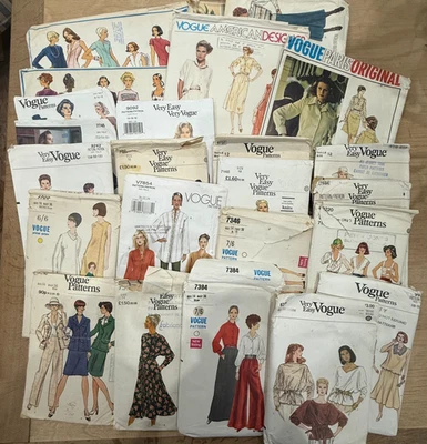 Job Lot 1970-80s Vogue Sewing Patterns  -  Cut #7 - Image 1 of 4