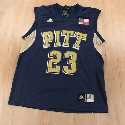 ADIDAS University of Pittsburgh Pitt Panthers Big East basketball jersey SMALL - Image 1 of 4