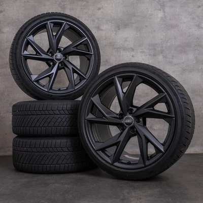 Audi R8 Winterräder 20 Zoll 4S Felgen 4S0601025CA 4S0601025CC schwarz matt - Bild 1 von 4