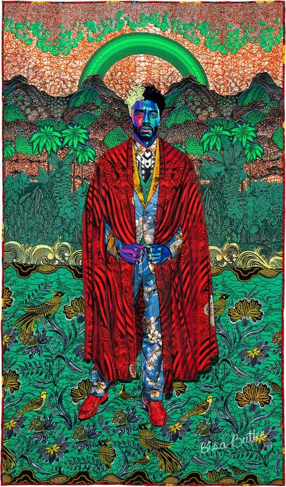 Bisa Butler "Forever, 2020" Chadwick Boseman poster Black Panther LACMA - image 1 of 1