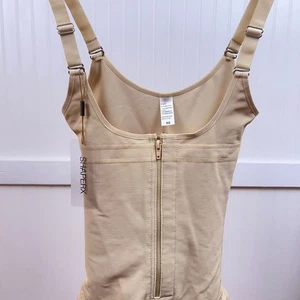 SHAPERX Nude Body Shaper | Tummy Control Faja | Postpartum Compression Bodysuit - Picture 1 of 9