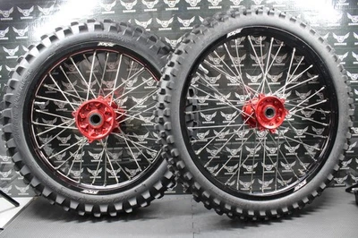 2010 HONDA 04-13 CRF250R CRF450R KKE ЛИТЫЕ ПЕРЕДНИЕ ЗАДНИЕ КОЛЕСА КОМПЛЕКТ КОЛЕС ШИНЫ ХОРОШЕЕ СОСТОЯНИЕ - Изображение 1 из 4