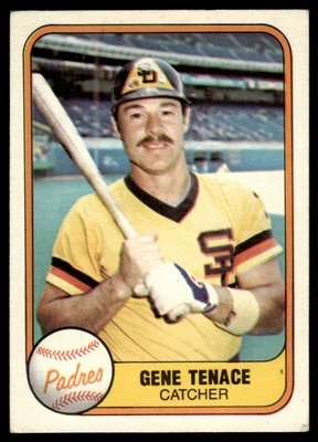 1981 Fleer Gene Tenace San Diego Padres #489 - Image 1 of 2