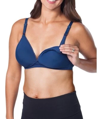 Sujetador sin aros moldeado Loving Moments by Leading Lady para mujer, azul, 36D Foto 1 de 3