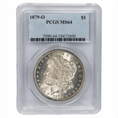 1879O Morgan Silver Dollar $1 PCGS MS 64 - Image 1 of 3