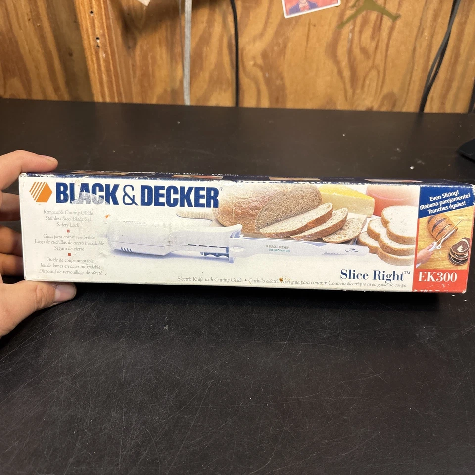 Электрический нож Black & Decker Slice Right EK300 2 ножа с коробкой протестирован - Изображение 1 из 4