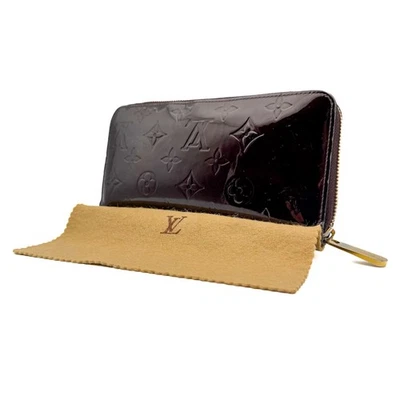 Auténtica cartera larga Louis Vuitton con monograma Vernis Zippy Amarante M93522 SP1132 Foto 1 de 4