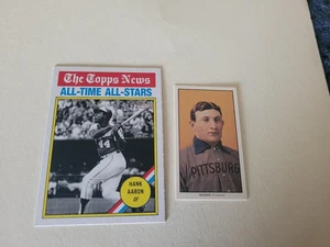 !!! HONUS WAGNER REPRINT / HANK AARON BASEBALL CARD LOT $$ - Picture 1 of 1