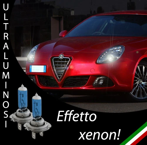 COPPIA LAMPADE H7 ALFA ROMEO GIULIETTA EFFETTO XENON BIANCHI ANABBAGLIANTI - Immagine 1 di 1