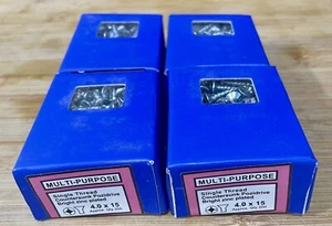 4 x MULTIZWECK POZIDRIVE VERPACKT 200 GRÖSSE - 4,0 x 15 Einzelgewinde Senken - Bild 1 von 5
