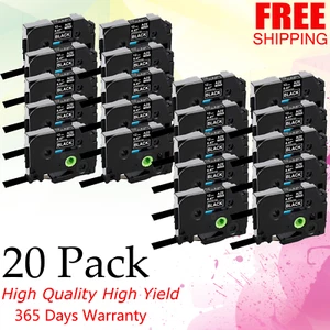 20 PK Label Tape For Brother TZe-335 Compatible PT9400/9600 PT530 PT550 PT-P700 - Picture 1 of 1