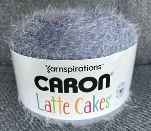 1 New CARON LATTE CAKES Yarn Blueberry Mist Blue 8.8oz 530yds - Picture 1 of 9