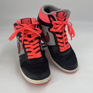 Nike Force Sky Hi Women's Size 7.5 Shoes Gray Black Pink Athletic Mid Top - Picture 1 of 17