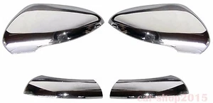 Chrome Door Mirror Cover Cap for VW Golf MK6 VI GTI 09-14 Volkswagen Upper+Lower - Picture 1 of 1