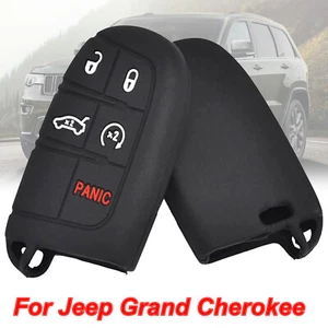 Silicone Remote Key Case Cover For Dodge Ram Charger Journey Jeep Grand Cherokee - Picture 1 of 7