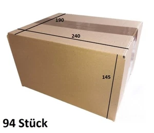 Faltkarton Versandkarton Versandschachteln Versandpaket 240x190x145 mm -94 Stück - Bild 1 von 1