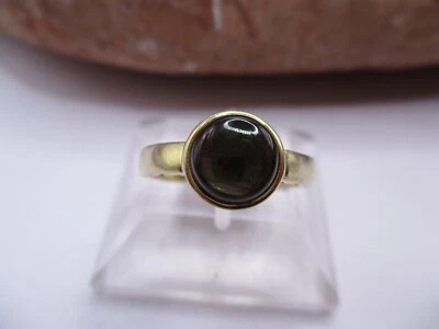 Edler Damen Ring 925 Sterlingsilber vergoldet Stern-Saphir Monosono JLO Rg 57/17 - Bild 1 von 4