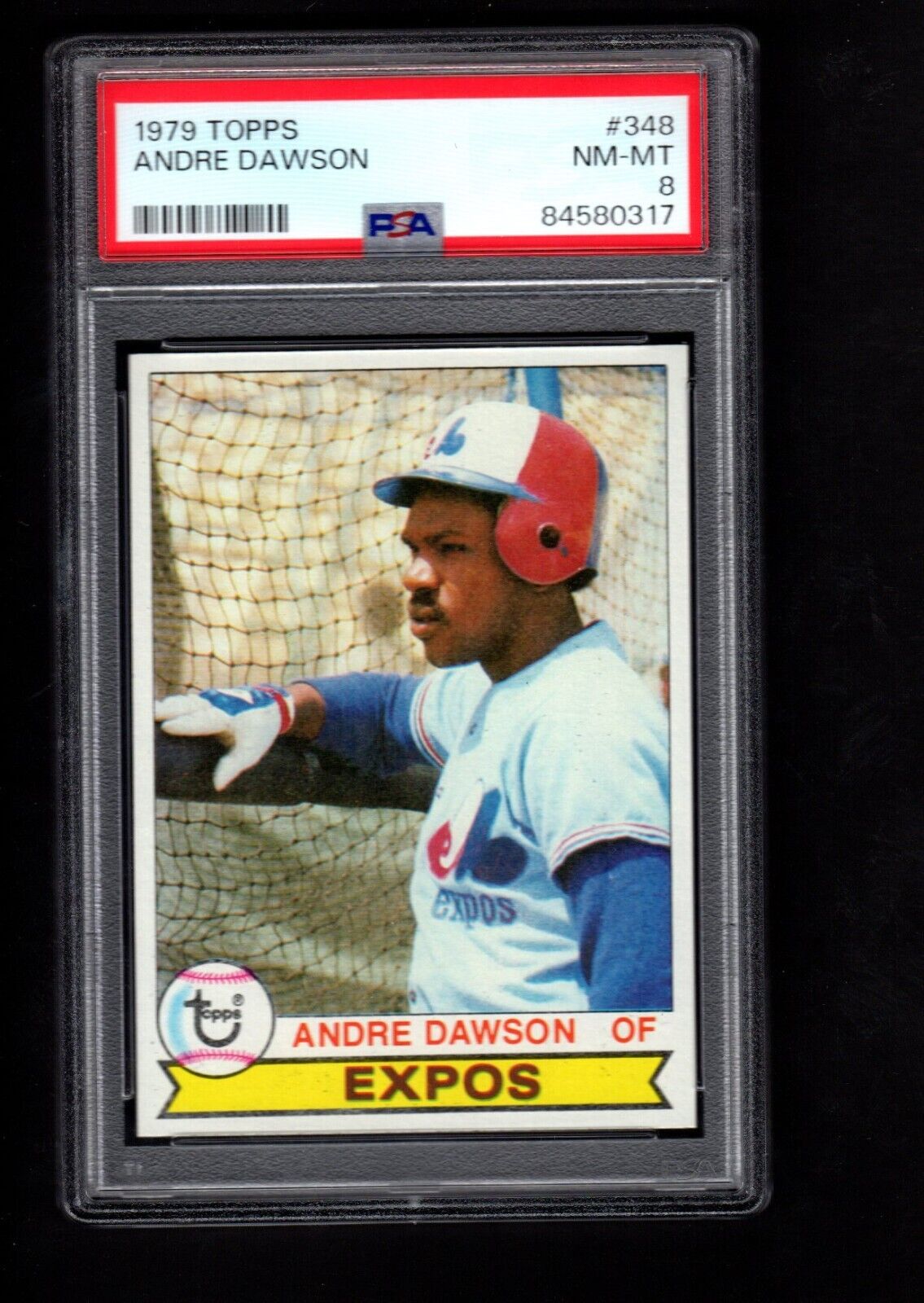 1979 Topps # 348 Andre Dawson 0317 PSA 8 NM/MT Combined Shipping