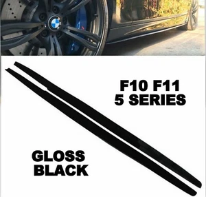 BMW SERIE 5 F10 F11 NERO LUCIDO KIT LAME PROLUNGA GONNA LATERALE M PRESTAZIONI - Foto 1 di 1