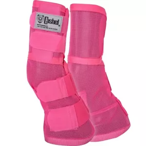 Cashel Crusader Horse Size PINK LEG GUARDS Fly Boots - Picture 1 of 4