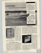 1965 PAPER AD Larson Boat Works Million Bubble Ride 16' Fiberglass