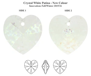 Superior PRIMERO 6228 Crystal Heart Pendants * More Colors & All Sizes - Picture 1 of 50